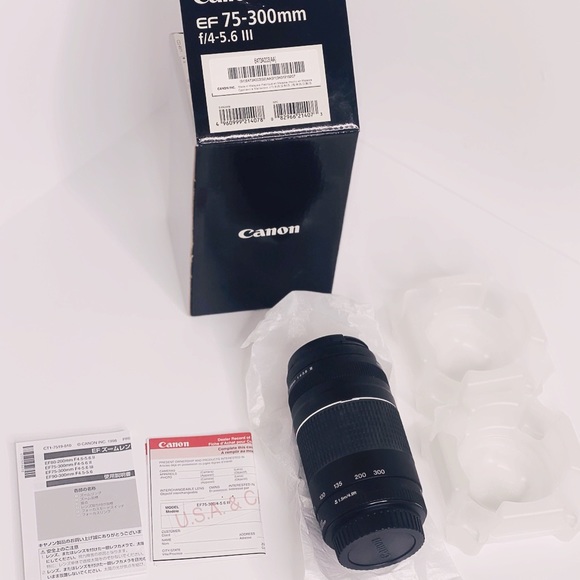 BRAND NEW Cannon DSLR Lens 75-300mm III - Picture 13 of 16